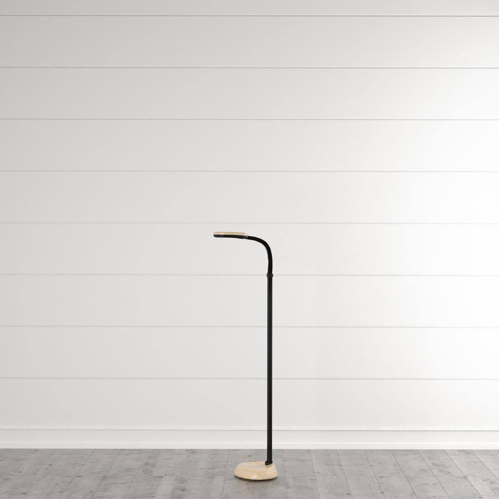 Arcadian 20'' Adjustable Arc Floor Lamp in Light Wood Grain