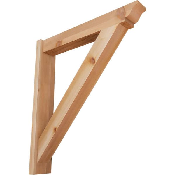 Ekena Millwork 6 in. x 34 in. x 30 in. Western Red Cedar Traditional Smooth Outlooker