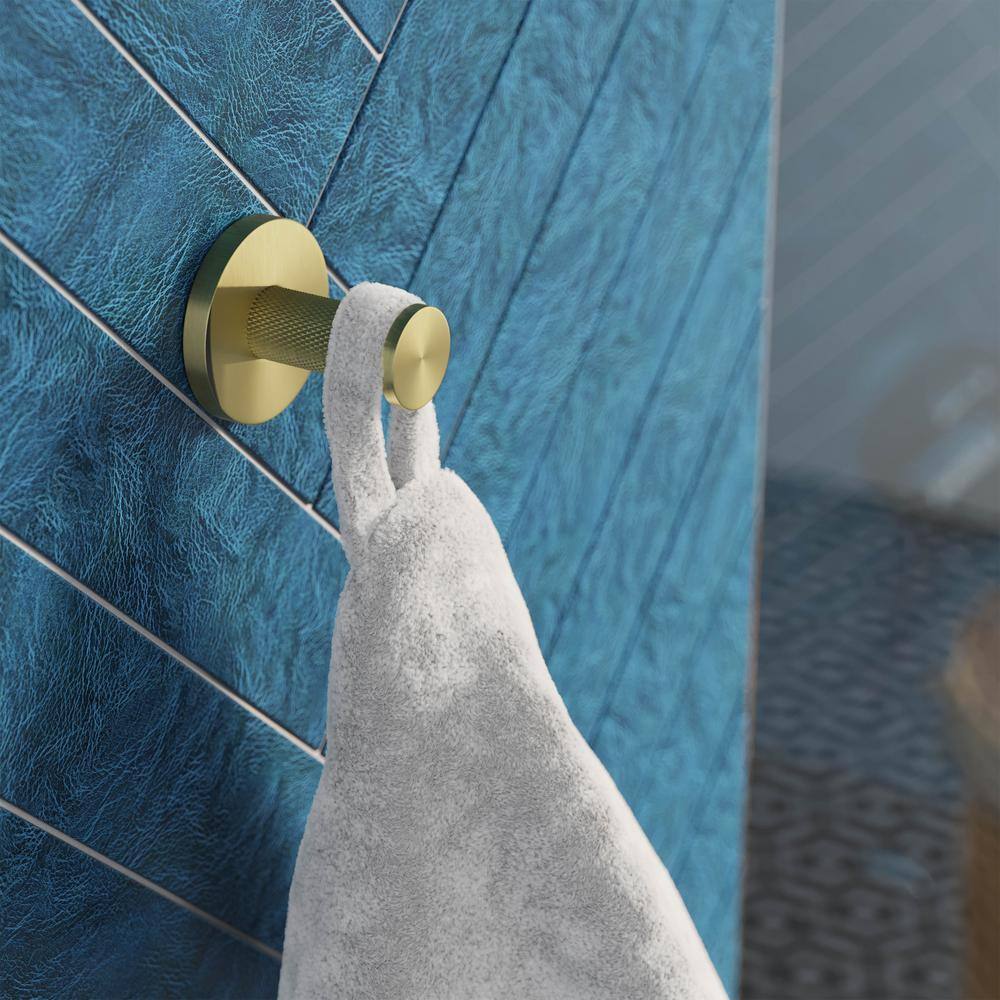 Avallon Brushed Gold Stainless Steel Bathroom Robe Hook