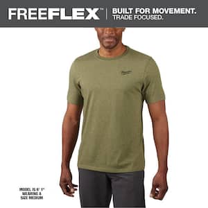 Milwaukee Men's X-Large Gray Cotton/Polyester Short-Sleeve Hybrid
