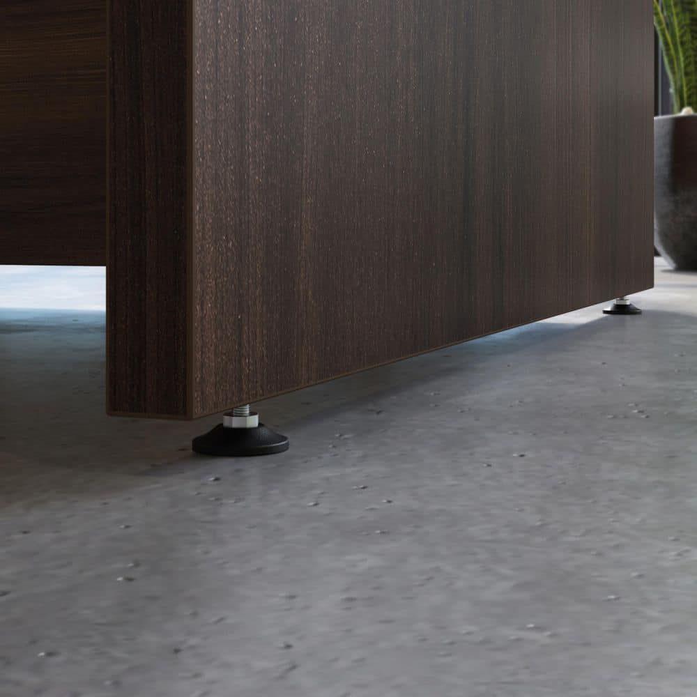 Noble Elm 60" Wood Desk with Power Outlet
