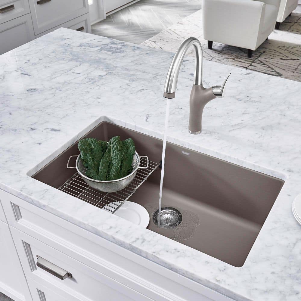 Cinder Stone 30" Single Bowl Kitchen Sink