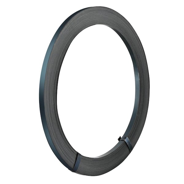 Packaging Steel Strapping Roll, 330 ft. Length x 1/2 in. Width x 0.016 in. Thickness, 1,100 lbs. Break Strength, Black