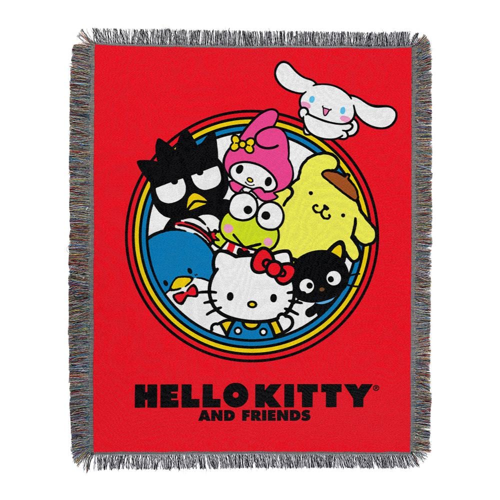 Lids Hello Kitty The Northwest Group Keroppi 46'' x 60'' Woven Tapestry  Throw Blanket