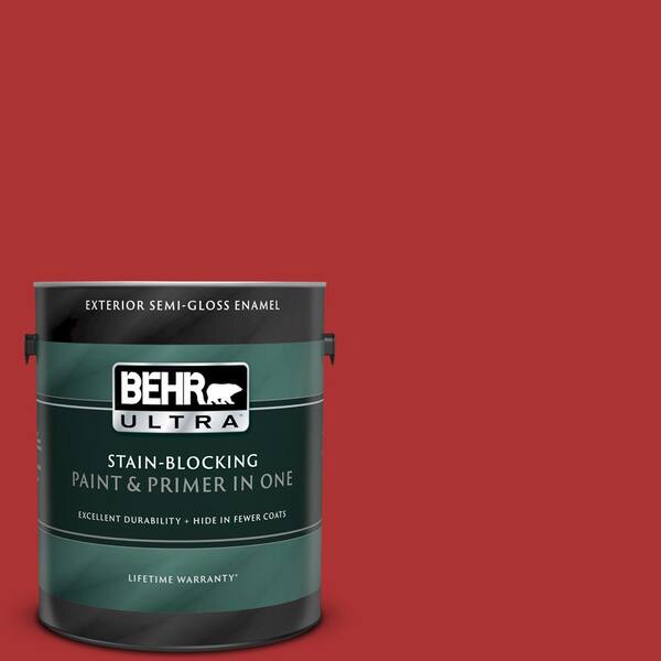 BEHR ULTRA 1 gal. #UL110-6 Indiscreet Semi-Gloss Enamel Exterior Paint and Primer in One