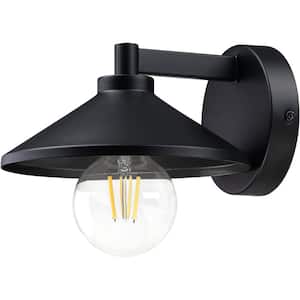 Barn Lights Exterior Fixtures for Bulb Security Camera in Matte Black for Outdoor