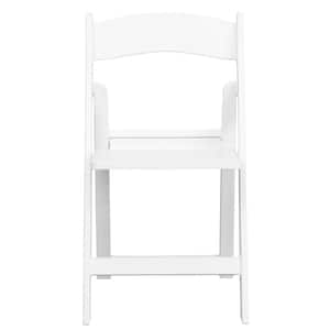 White Resin Folding Chair (Set of 4)