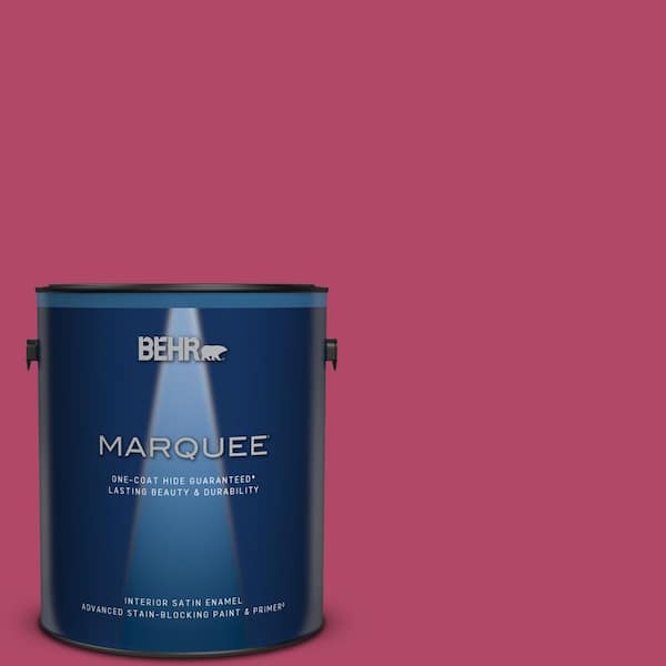 BEHR MARQUEE 1 gal. Home Decorators Collection #HDC-SM16-04 Bing Cherry Pie Satin Enamel Interior Paint & Primer
