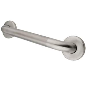 Traditional 24 in. x 1-1/4 in. Grab Bar in Brushed Nickel