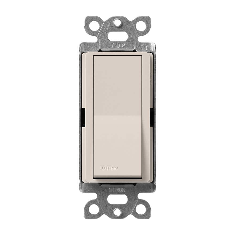 Lutron Claro On/Off Switch, 15-Amp/4-Way, Taupe (SC-4PS-TP)