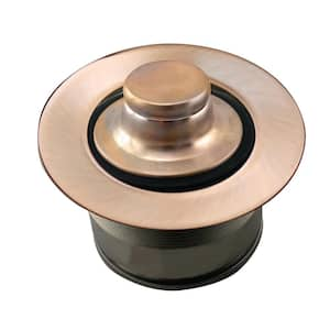 3-1/2 in. EZ-Mount Sink Disposal Flange and Stopper in Antique Copper