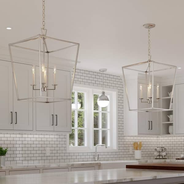 Generation Lighting Dianna 4-Light Brushed Nickel Medium Hanging