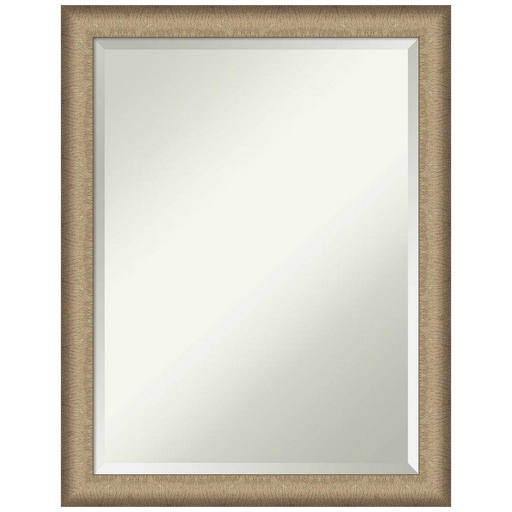 Elegant Brushed Bronze Rectangular Vanity Wall Mirror 21" x 27"