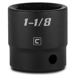 1/2 in. Drive 1-1/8 in. 6-Point SAE Shallow Impact Socket