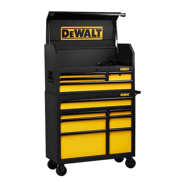 DEWALT - 40 in. 11-Drawer Rolling Bottom Tool Chest and Cabinet Combo in Black