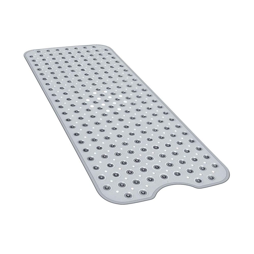 Extra Large 40 x 16 in Non-Slip Bath and Shower Safety Mat with Suction Cups and Drain Holes, Clear Gray price history on PriceWatchPro