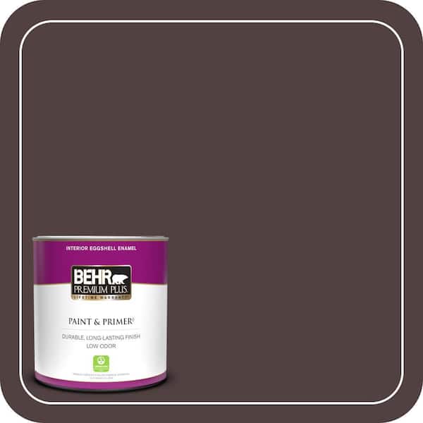BEHR PREMIUM PLUS 1 qt. #BXC-87 Rich Bordeaux Eggshell Enamel Low Odor Interior Paint & Primer