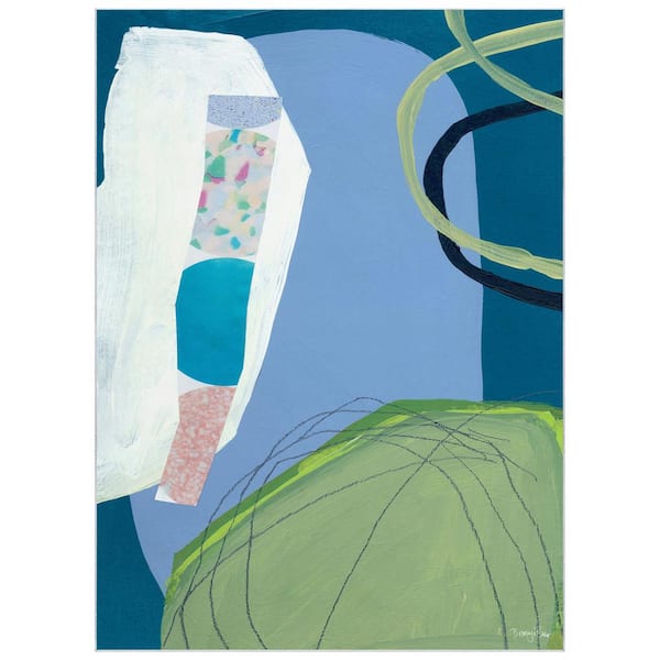Multi-Colored 8 ft. x 10 ft. Pool Washable Geometric Art Area Rug