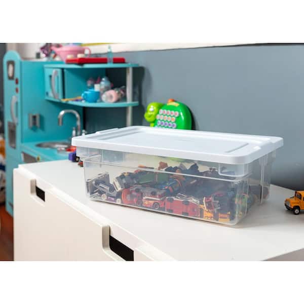 Rubbermaid Classic Clear 12 Quart Stackable Heavy Duty Plastic Storage  Bins, 1 Piece - Fry's Food Stores