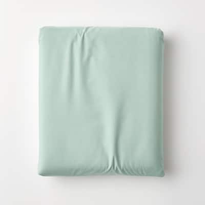 Company Cotton Percale Sea Mist Cotton Percale Twin XL Fitted Sheet