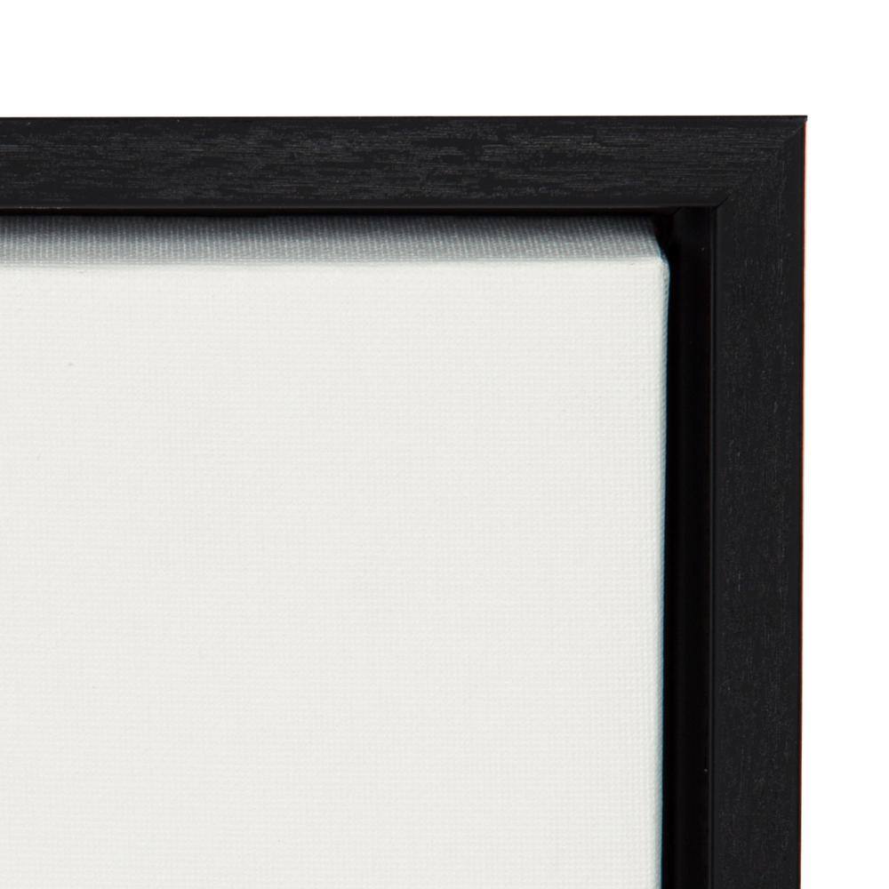 Sylvie Full Moons Chart Framed Canvas Wall Art, 33x23 Black