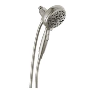SureDock Magnetic 7-Spray Patterns 1.75 GPM 4.94 in. Wall Mount Handheld Shower Head in Stainless