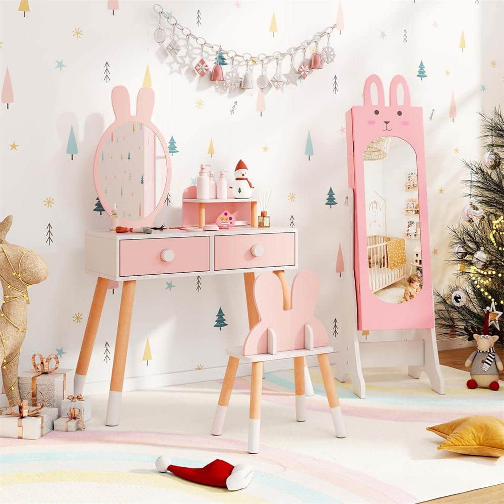 pink-costway-kids-tables-