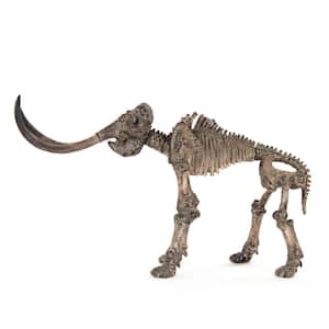 Polyreson Cast Distressed Brown/Grey Mammoth Skeleton
