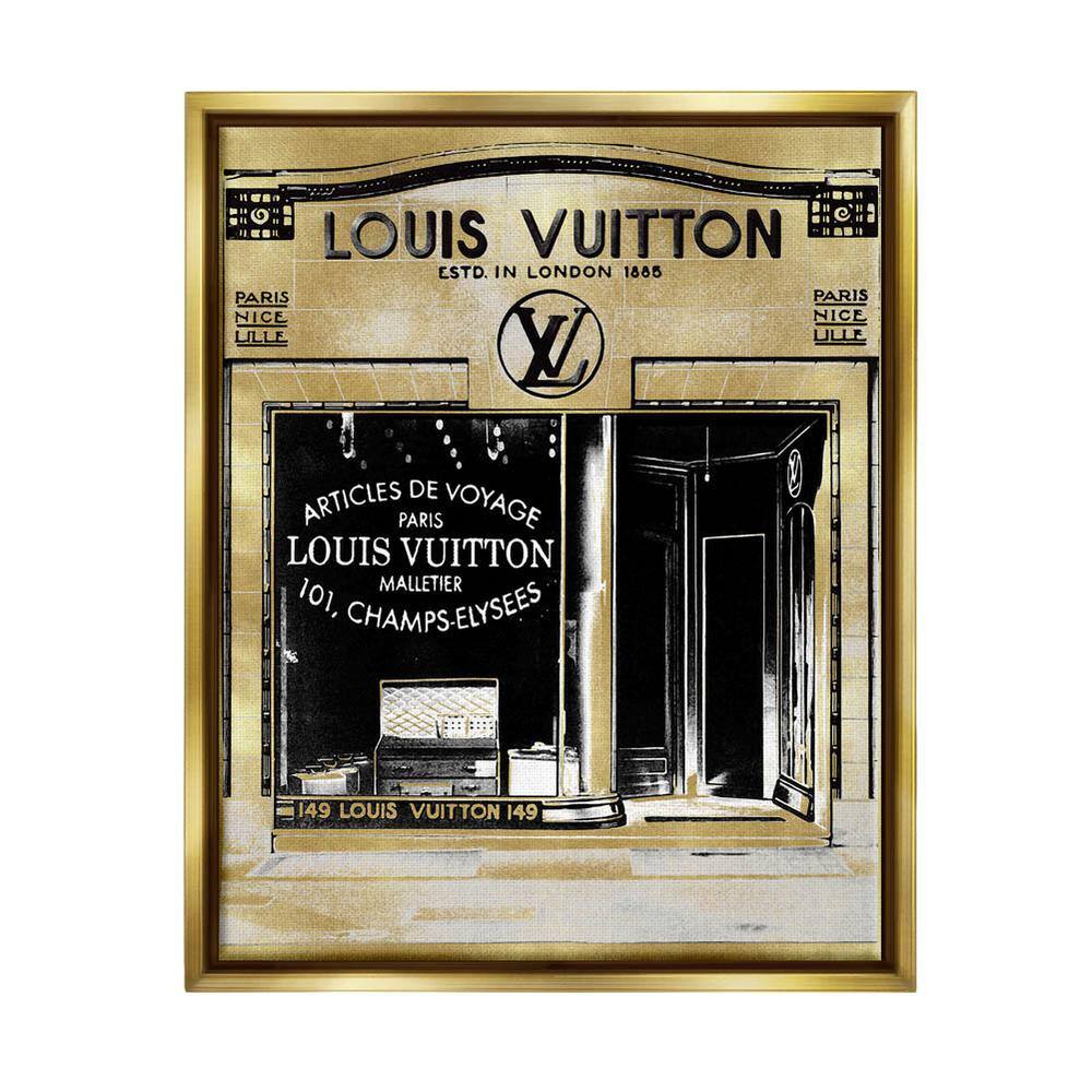 The Stupell Home Decor Collection Fashion Storefront French Glam  Architecture by Madeline Blake Floater Frame Architecture Wall Art Print 25  in. x 31 in. ad-634_ffl_24x30 - The Home Depot