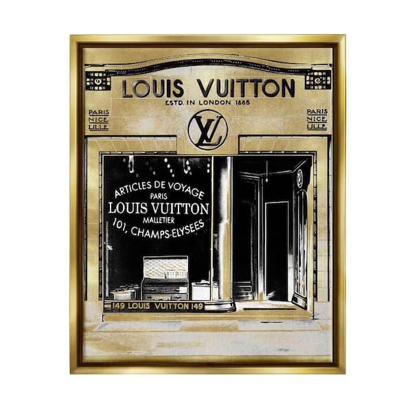 The Stupell Home Decor Collection Fashion Storefront French Glam  Architecture by Madeline Blake Floater Frame Architecture Wall Art Print 25  in. x 31 in. ad-634_ffg_24x30 - The Home Depot