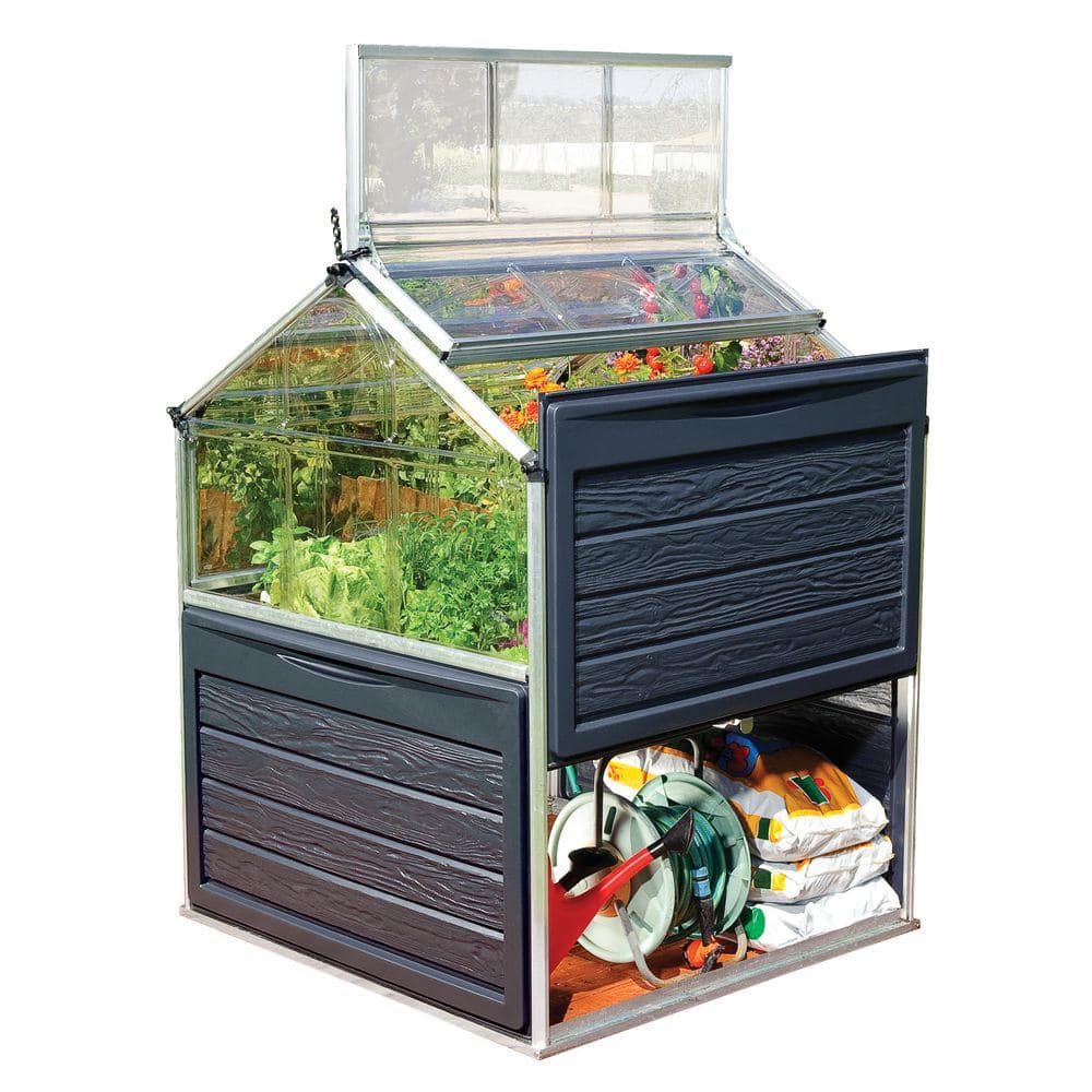 Palram Plant Inn 4 ft. x 4 ft. Polycarbonate Greenhouse701808 The