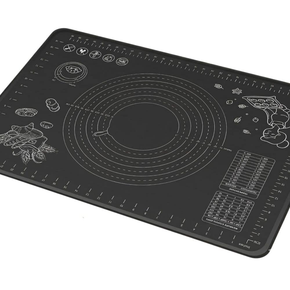 LAIFUCAM Extra Thick Silicone Pastry Mat Non-Stick Food Grade Surface ...