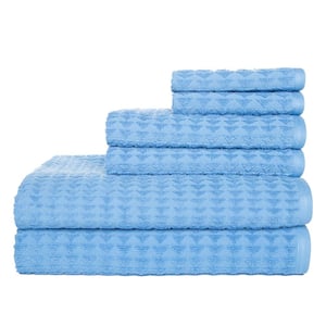 Estella 6-Piece Sonoma Blue 0 Twist Cotton Bath Towel Set 5321T7B497 - The  Home Depot