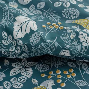 Company Cotton Swallow Leaf Percale Duvet Cover