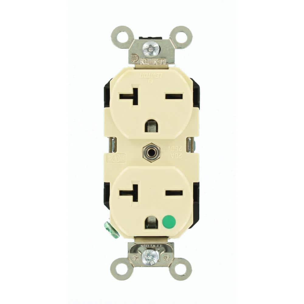 20 Amp 250 V NEMA 6-20R Hospital Grade Duplex Outlet/Receptacle, Ivory (1-Pack) 8400-I price history on PriceWatchPro
