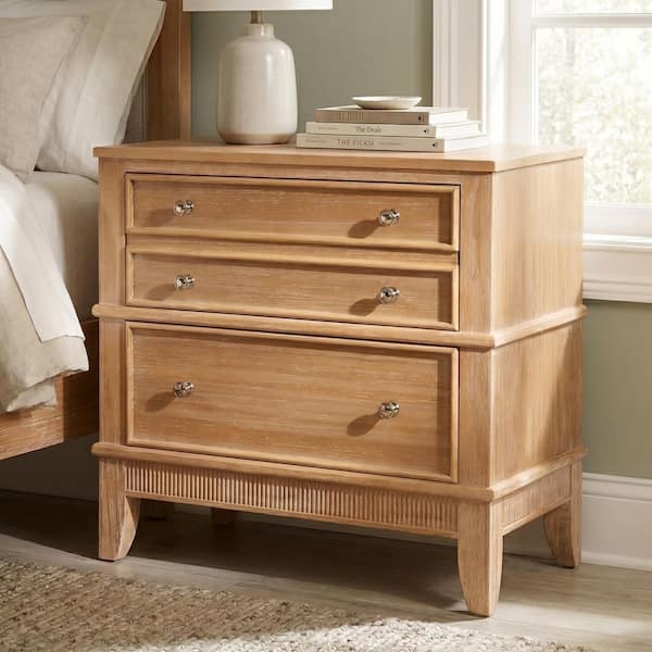 Hazel 27.3 in. Rectangle Wood End Table, Nightstand for Living Room, Hallway, Entryway