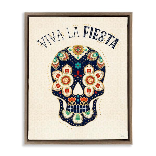 Stupell Industries Long Live the Party by Veronique Charron Brown Floater Frame Typography Graphic Art Print 21 in. x 17 in.