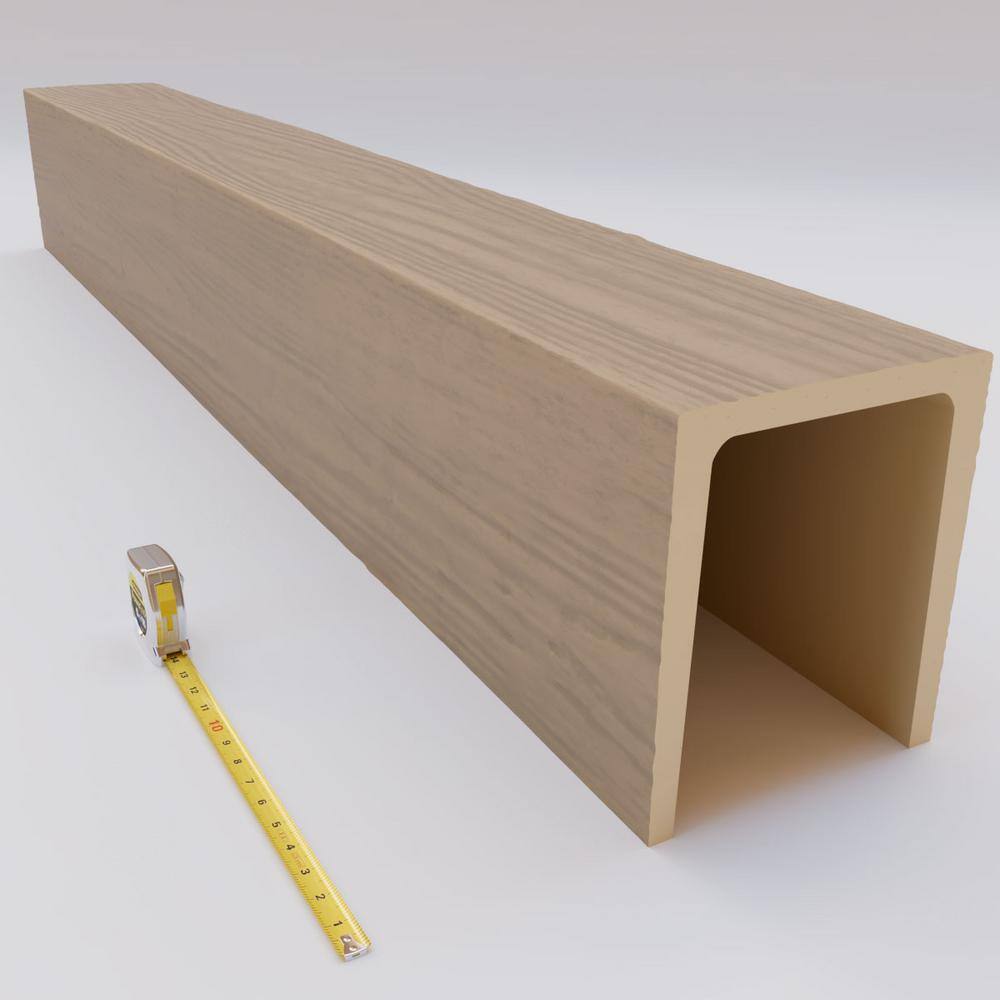 Natural White Oak Faux Wood Ceiling Beam, 120-inch