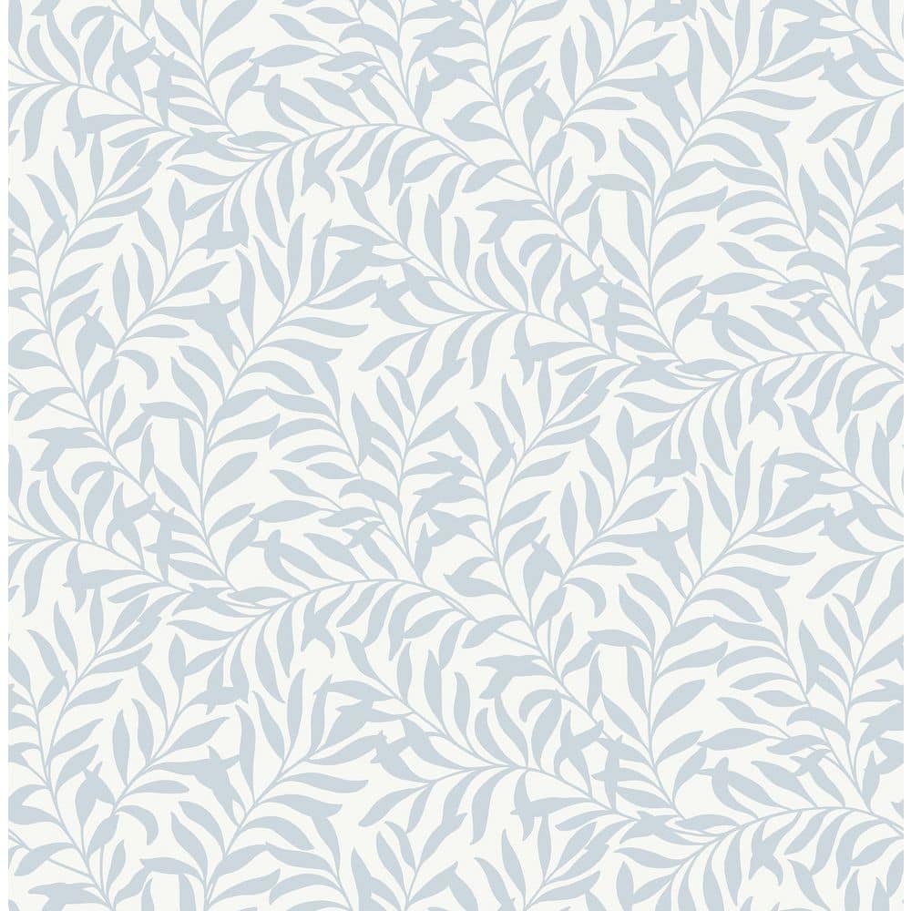 Blue Wisley Peel and Stick Wallpaper Sample