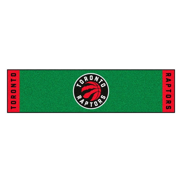 FANMATS NBA Toronto Raptors 1 ft. 6 in. x 6 ft. Indoor 1-Hole Golf Practice Putting Green
