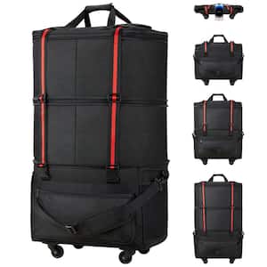 Travel Bag with Wheels Expandable Foldable Luggage Bag Large Capacity Suitcase Collapsible Rolling Travel Bag
