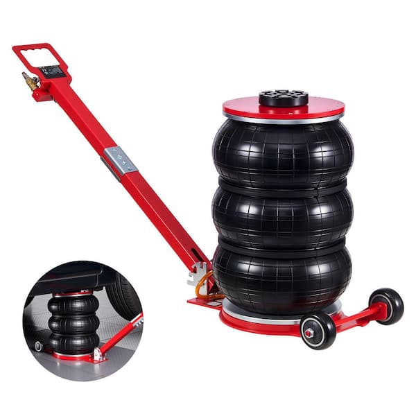 Air Jack, 5 T/11023 lbs. Triple Bag Air Jack, Airbag with Six Steel Pipes, Lift Up to 18.3 in. /464 mm