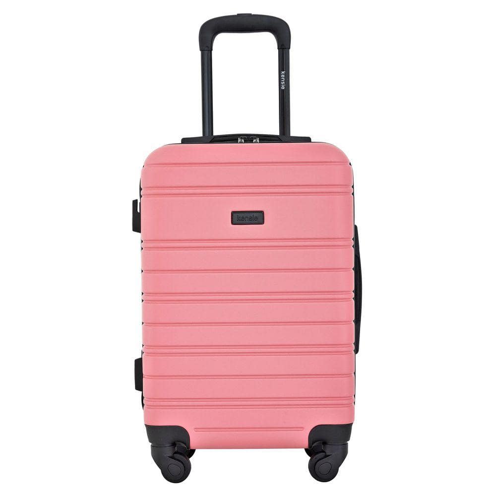 Kensie 20 in. Flowering Ginger Rolling Hard Case Carry-on with
