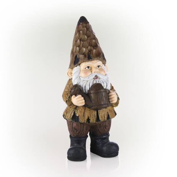 Alpine Corporation 16 in. H Indoor/Outdoor Garden Gnome with