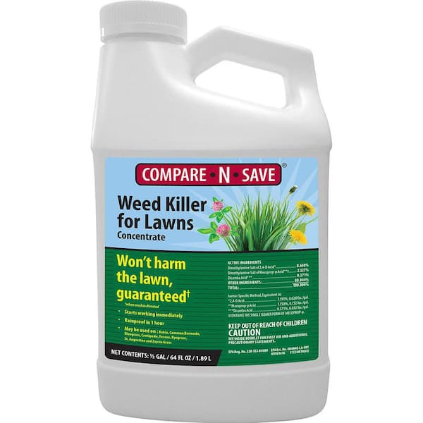 Compare-N-Save 64 oz. Weed Killer for Lawns Concentrate Liquid Herbicide