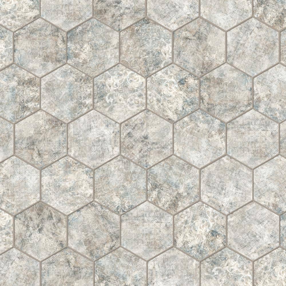 Tivoli Hex Tapestry 5-1/2 in. x 6-1/4 in. Porcelain Floor and Wall Tile (4.94 sq. ft./Case) price history on PriceWatchPro