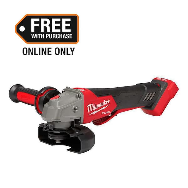 M18 FUEL 18V Lithium-Ion Brushless Cordless 4-1/2 in./5 in. Grinder with Variable Speed & Paddle Switch (Tool-Only)