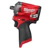M12 FUEL 12-Volt Lithium-Ion Brushless Cordless Stubby 1/2 in. Impact Wrench (Tool-Only)