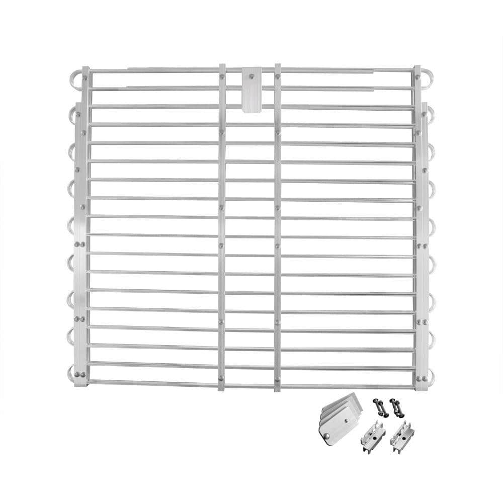 34 to 37 in. x 60 to 66 in. Aluminum Adjustable Window Well Grate