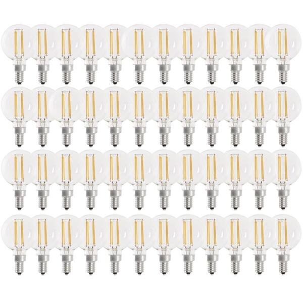 Feit Electric 60Watt Equivalent G16.5 Dimmable Filament Clear Glass